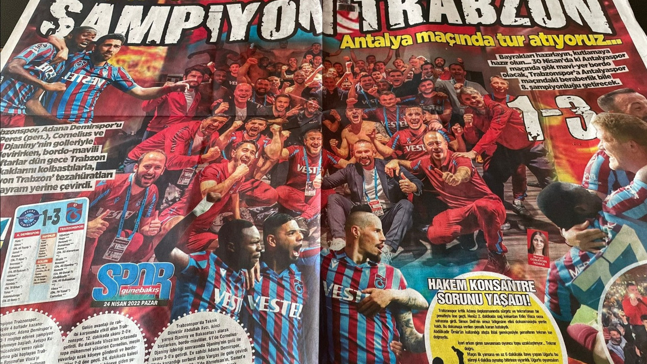 Trabzon yerel basını Adana Demirspor galibiyetini böyle gördü