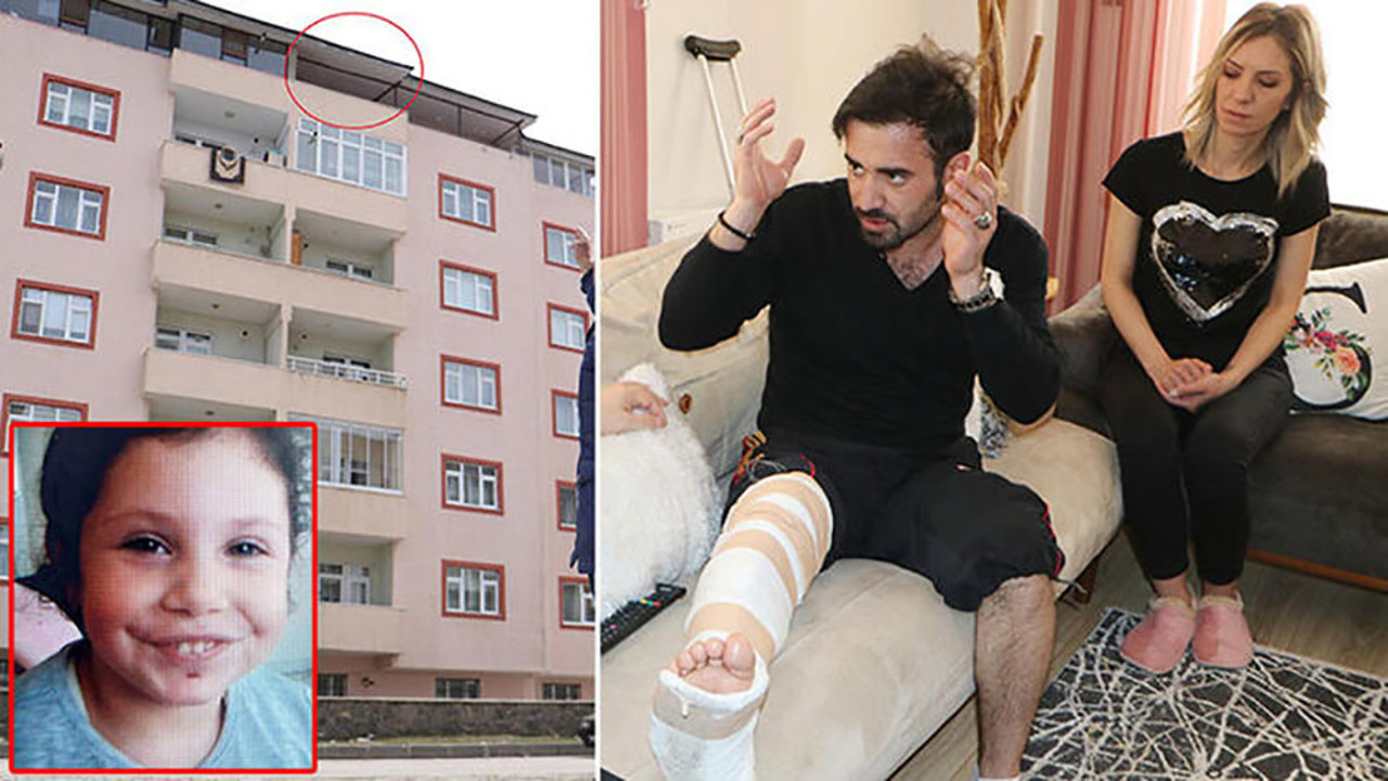 Kahraman ilan edildi! 6'ıncı kattan düşen Azra’yı bacağıyla kurtardı...