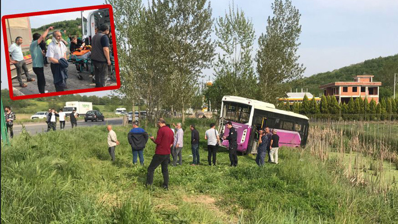 Sakarya'da feci kaza! Kamyon özel halk otobüsüne çarptı...