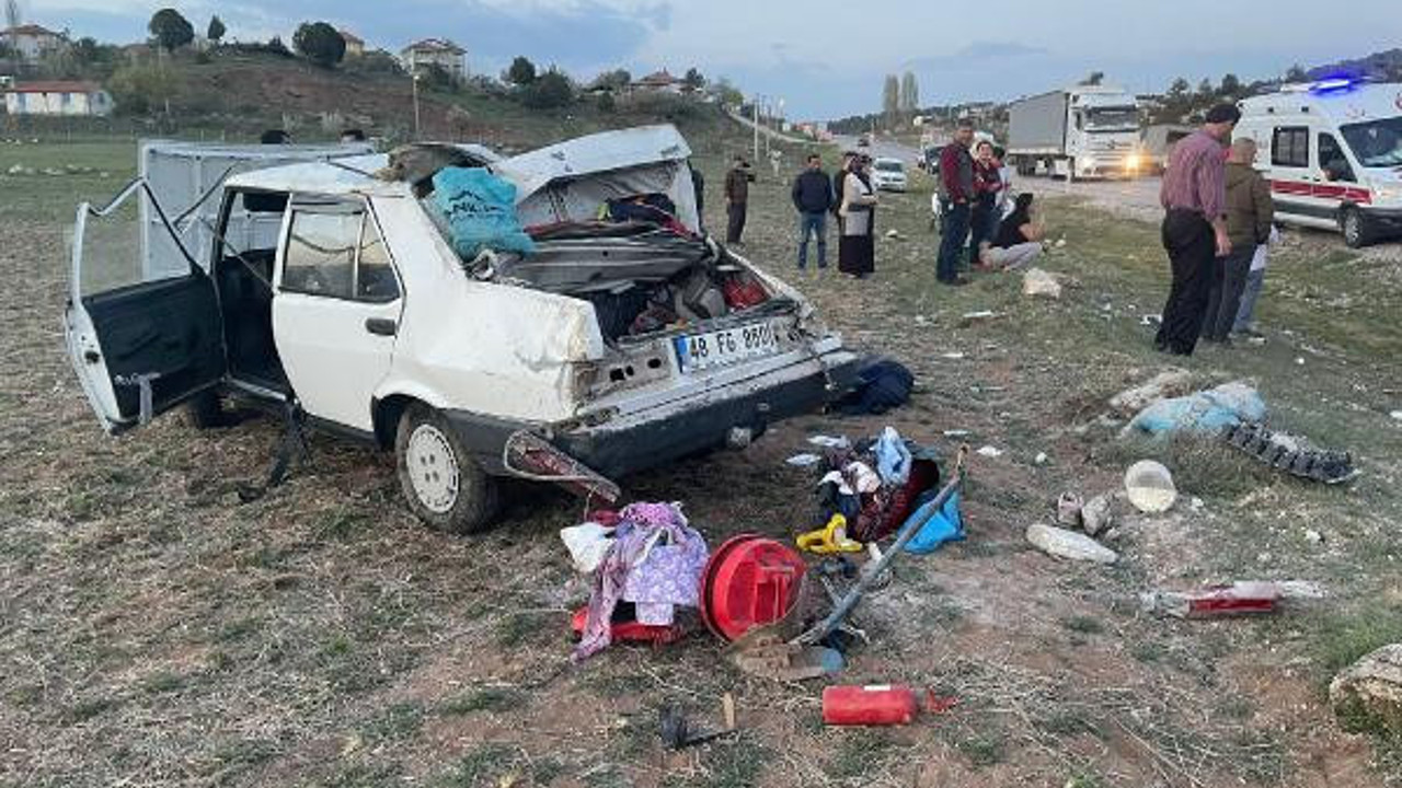 Muğla'da otomobil şarampole devrildi: 1 ölü, 5 yaralı