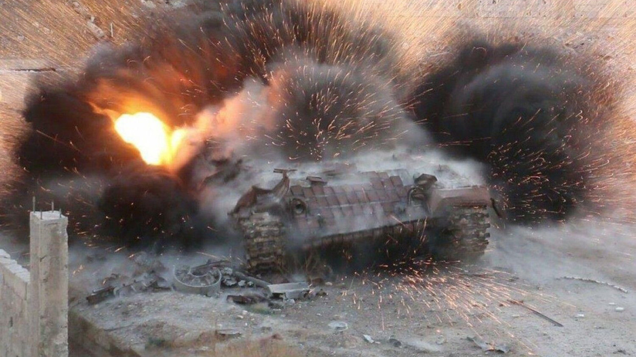 Rus tankları kağıttan kaplan çıktı