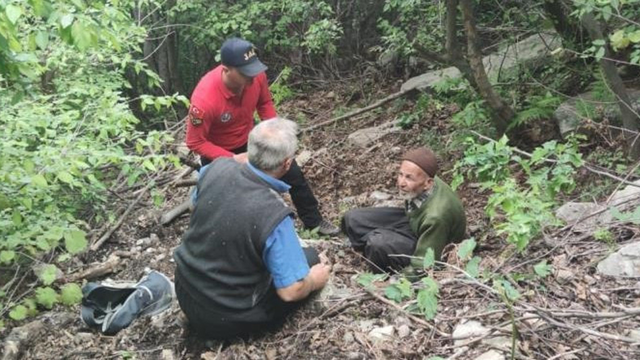 Yaşlı adam 17 saat sonra sevindirici haber