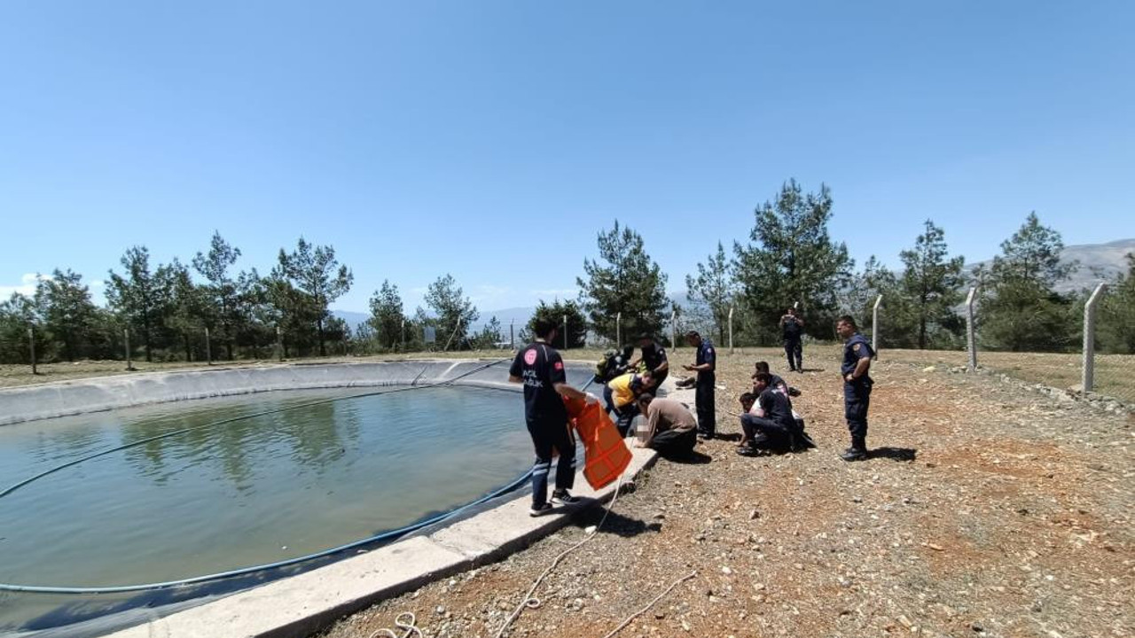 Çoban yangın havuzunda öldü