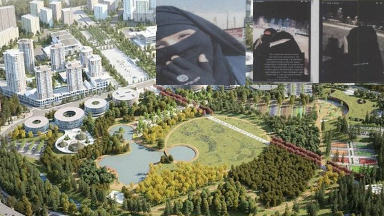 IŞİD'li kadının bıçaklı cihat videosu bakın nerede çekilmiş