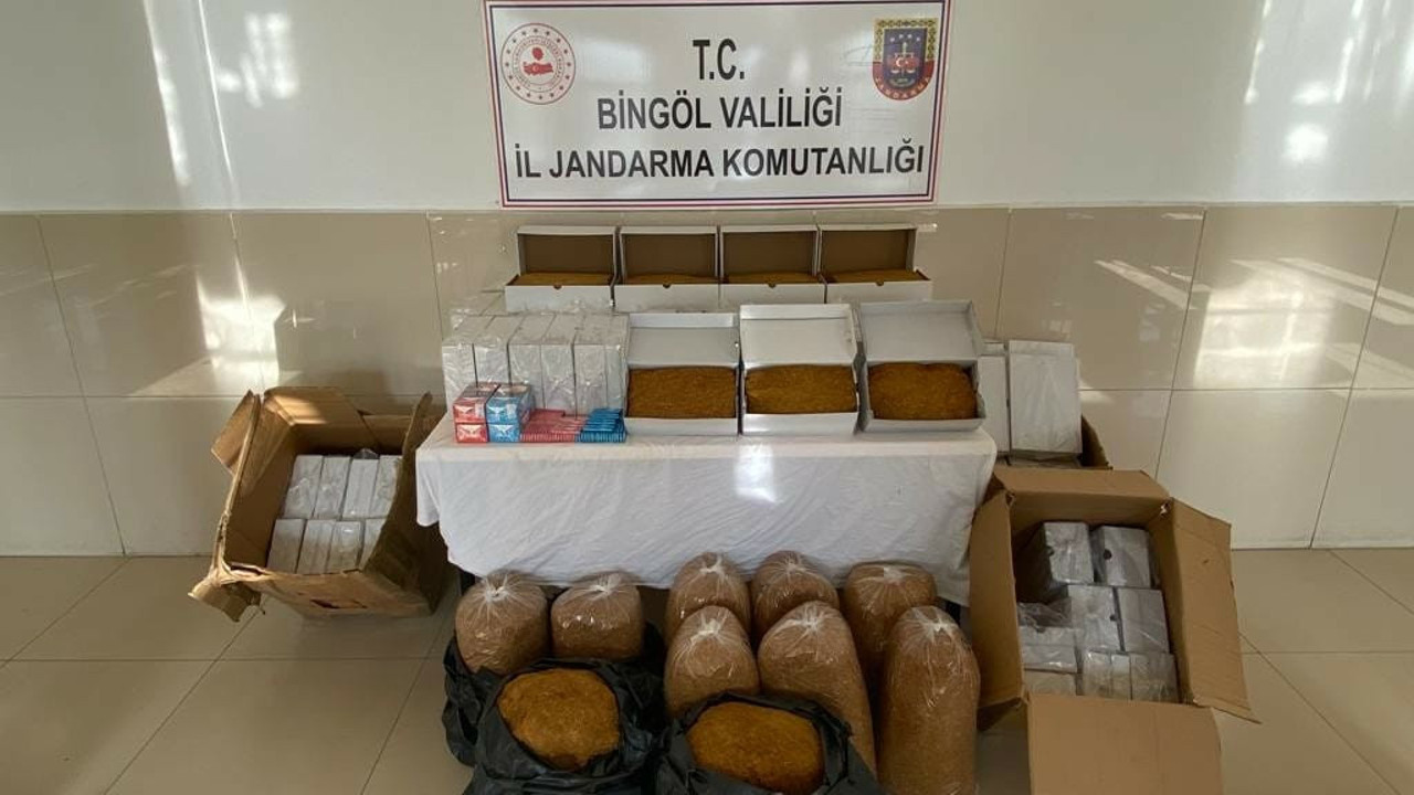 Bingöl’de 151 kilo kaçak tütün ele geçirildi