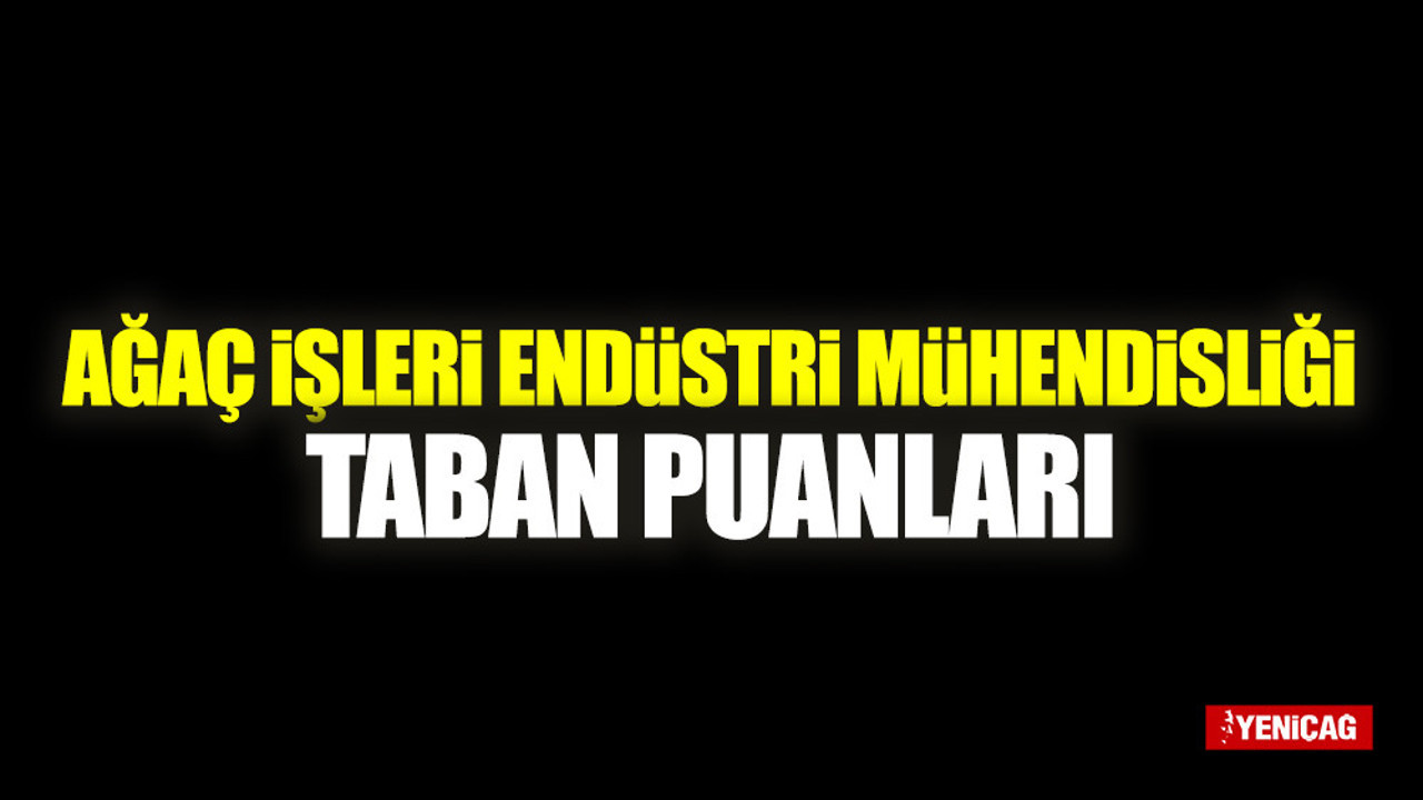 Ağaç İşleri Endüstri Mühendisliği Taban Puanları 2022 Boş Kontenjanlar Listesi