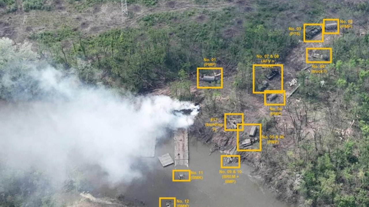 Donets nehrinde Rus askerlere pusu zırhlı araçlar imha edildi