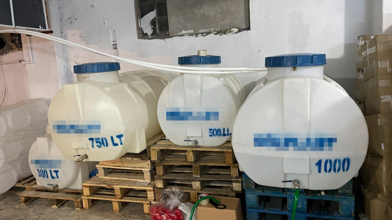 Büyükçekmece'de sahte içki operasyonu