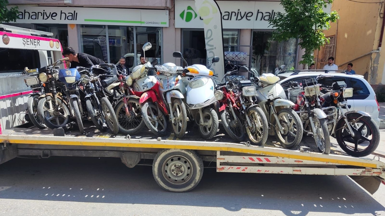 14 motosiklet trafikten men edildi