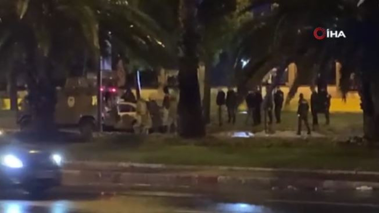 İstanbul Emniyet Müdürlüğü önünde hareketli anlar