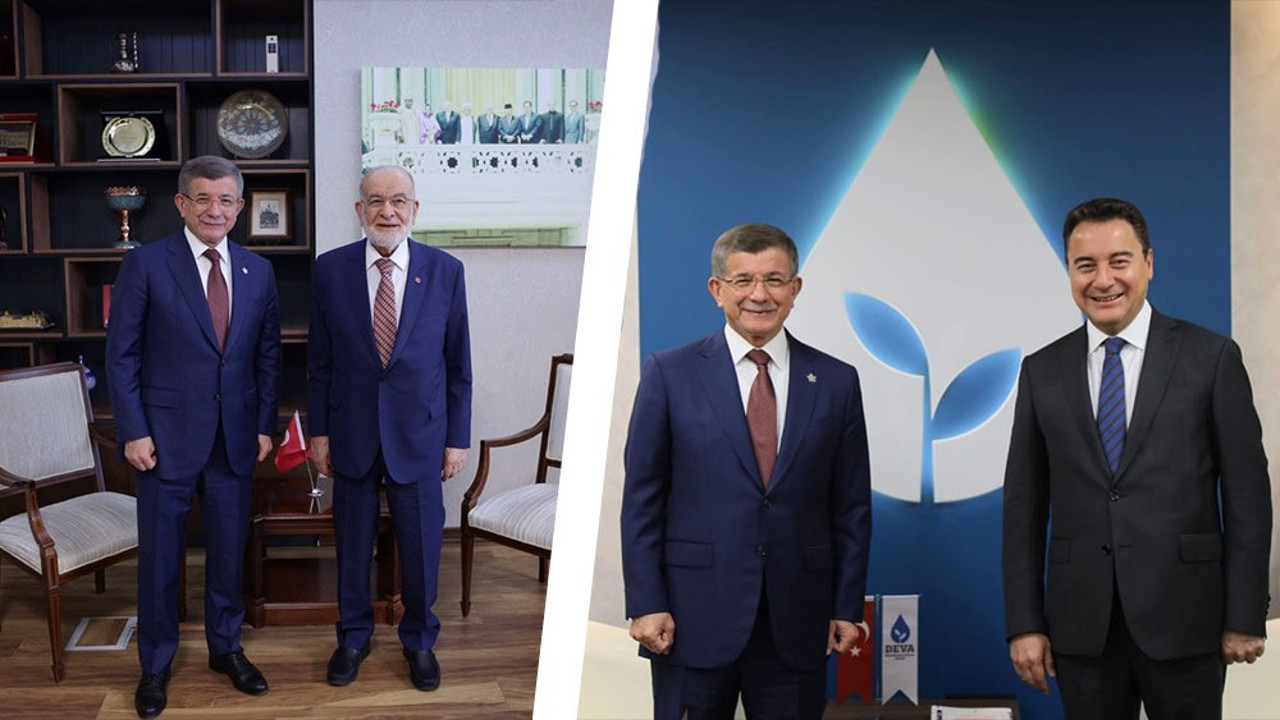 Davutoğlu'ndan DEVA ve Saadet'e ziyaret