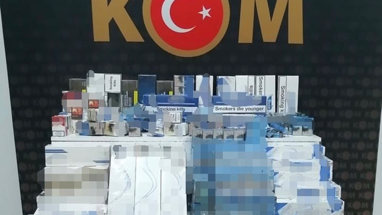 Kars’ta bin 424 paket kaçak sigara ele geçirildi