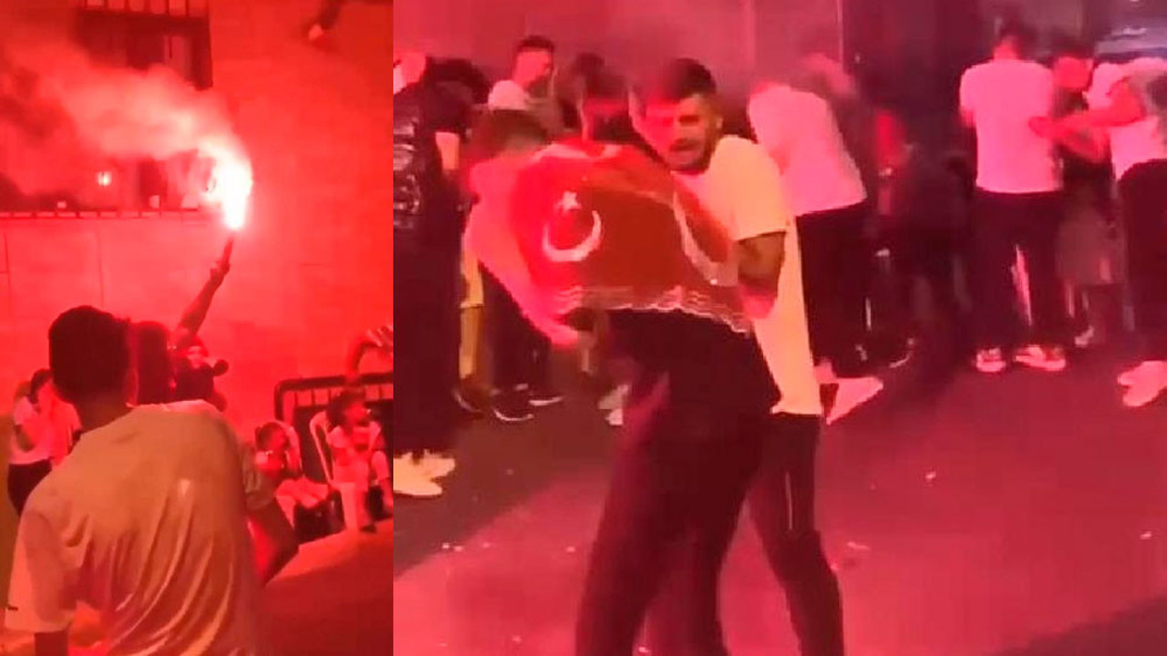 Asker eğlencesinde meşale patladı: 2 yaralı