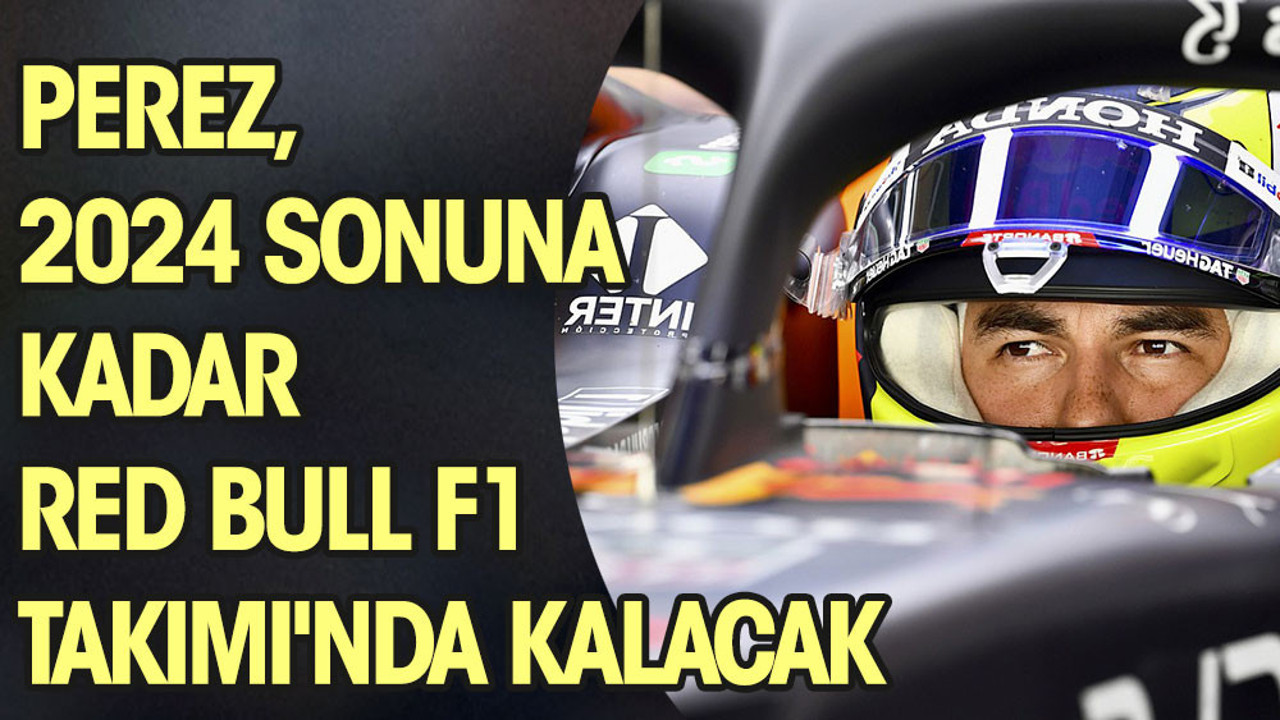 Perez, 2024 sonuna kadar Red Bull F1 Takımı'nda kalacak