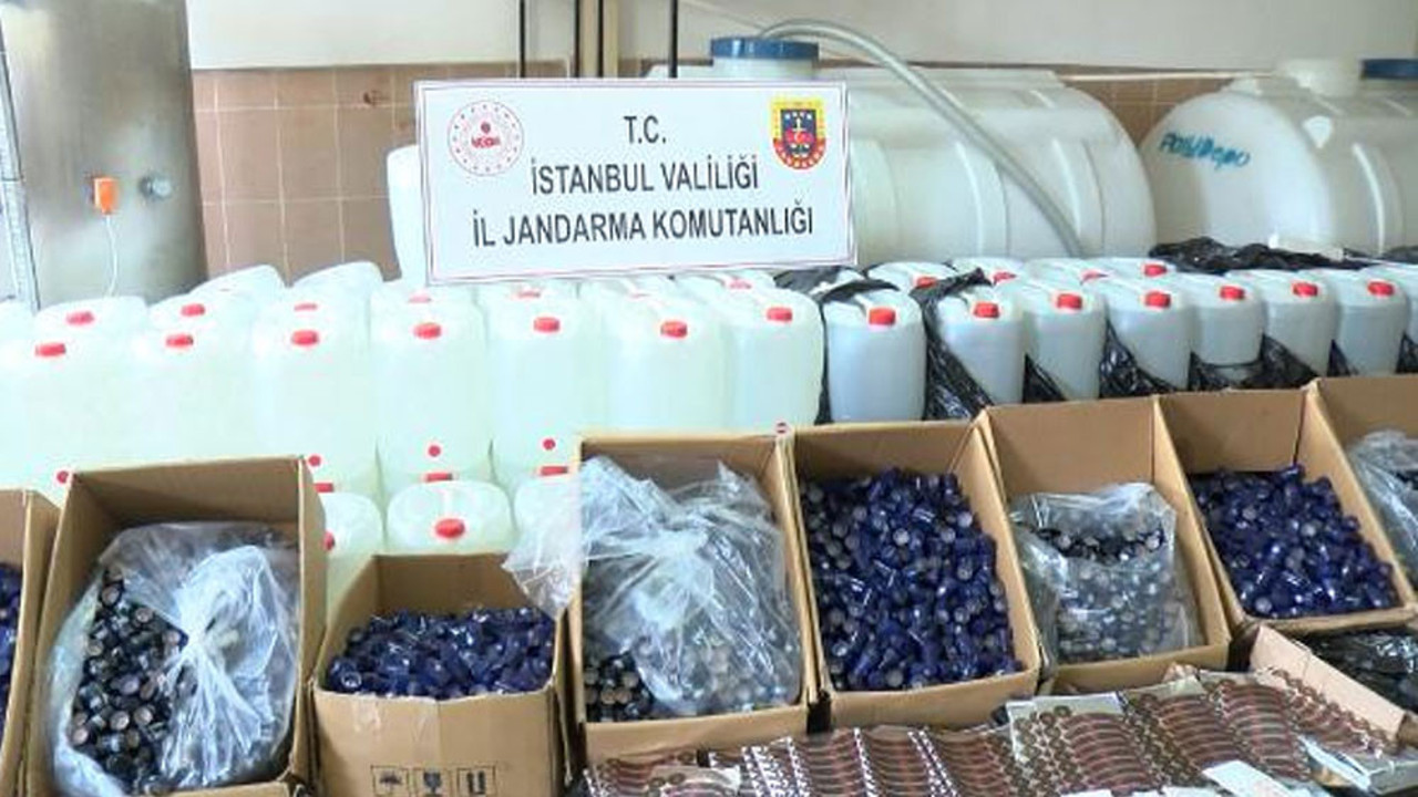 Jandarmadan sahte içki operasyonu