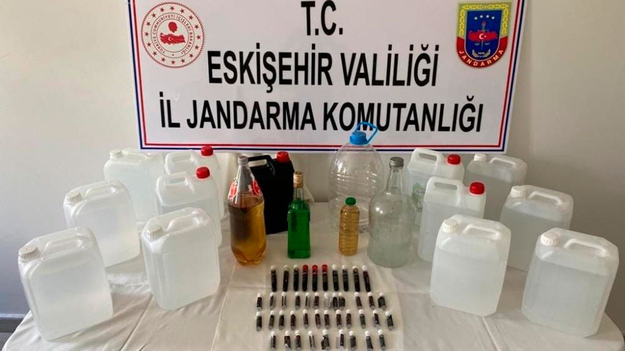 Etil alkolle sahte içki yapan kişi yakalandı