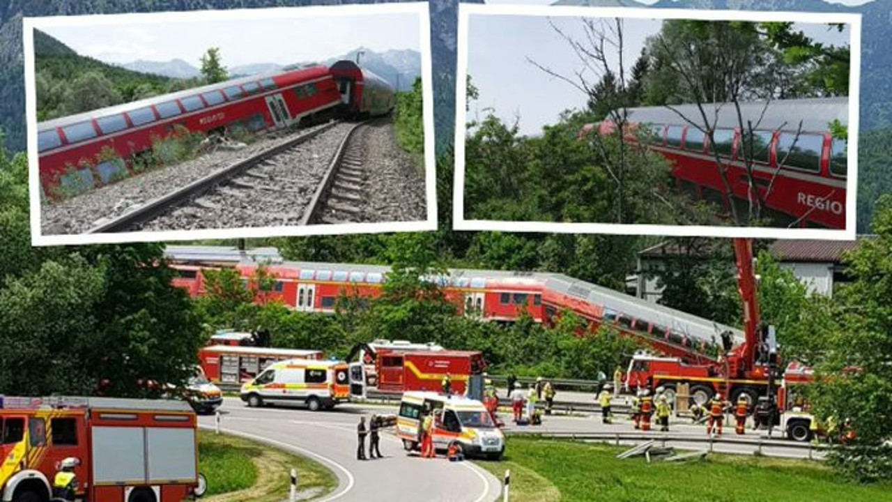 Almanya'da yolcu treni raydan çıktı: 3 ölü, 60 yaralı