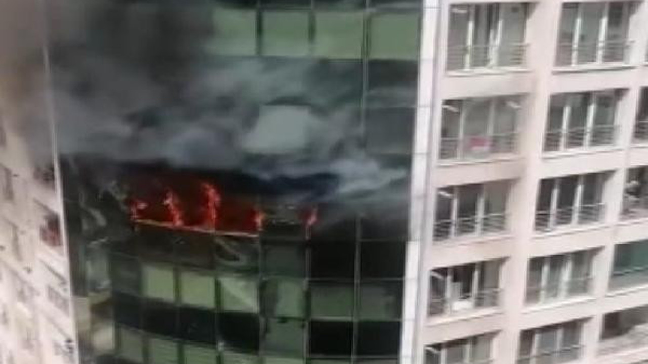 14 katlı rezidansta yangın