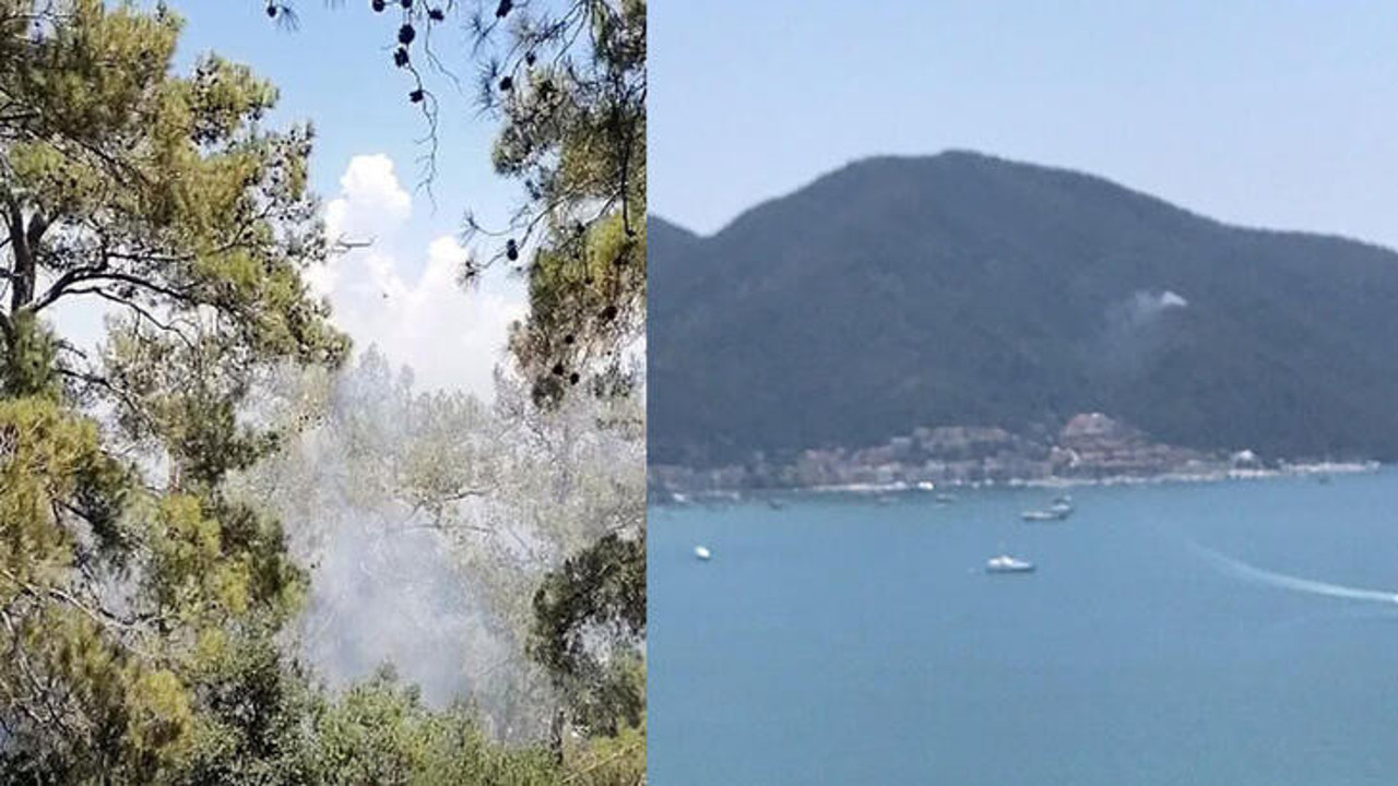 Fethiye'de orman yangını (06 Haziran 2022)