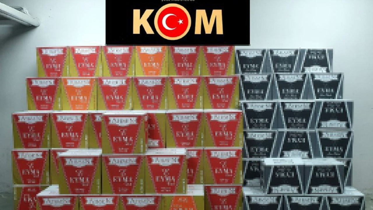 1 milyon kaçak sigara ele geçirildi