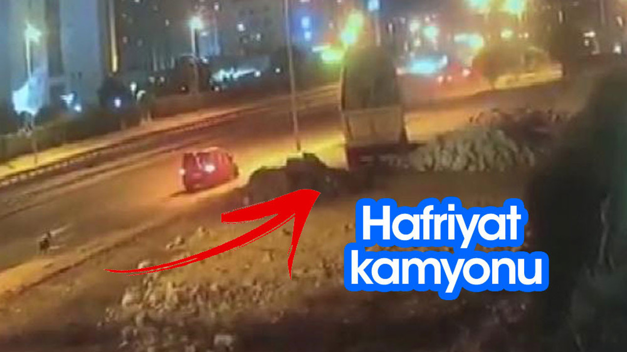 Hafriyat isyanı. Plakayı kapatıp molozları yol kenarına döküyorlar