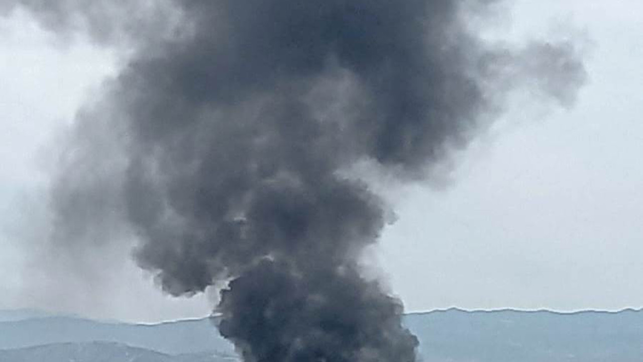 Şehrin üstünü kara dumanlar kapladı