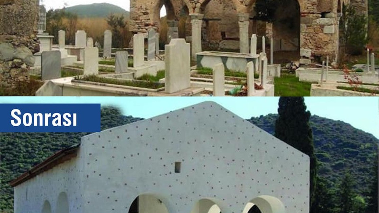 Tarihi camide restorasyon katliamı. Hiç dokunmasaydınız daha iyiydi
