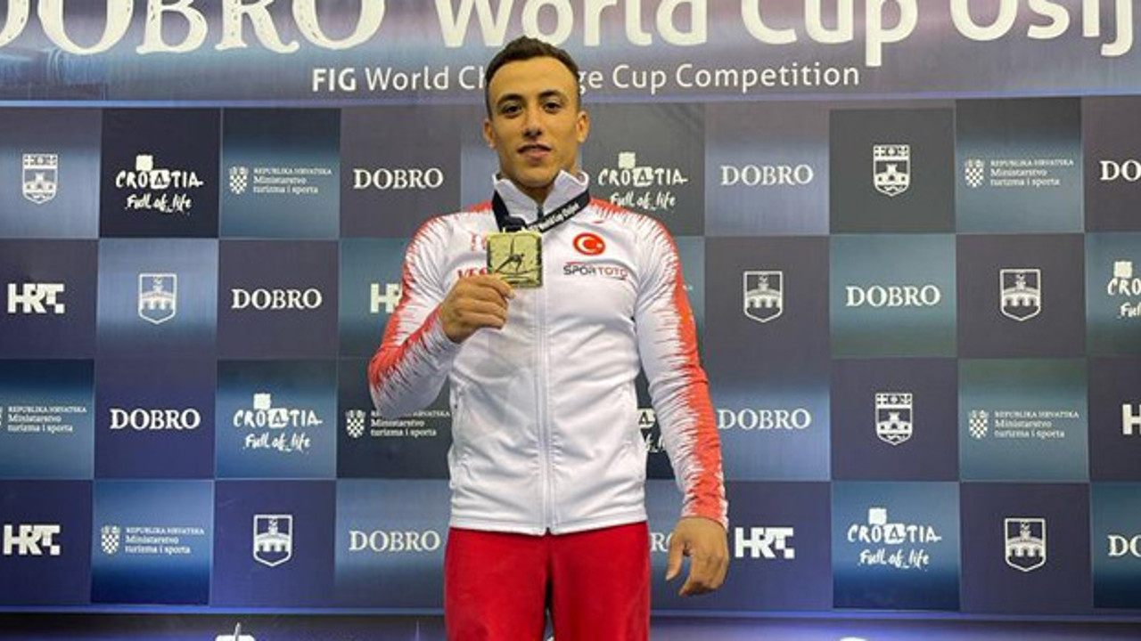 Adem'den cimnastikte altın madalya