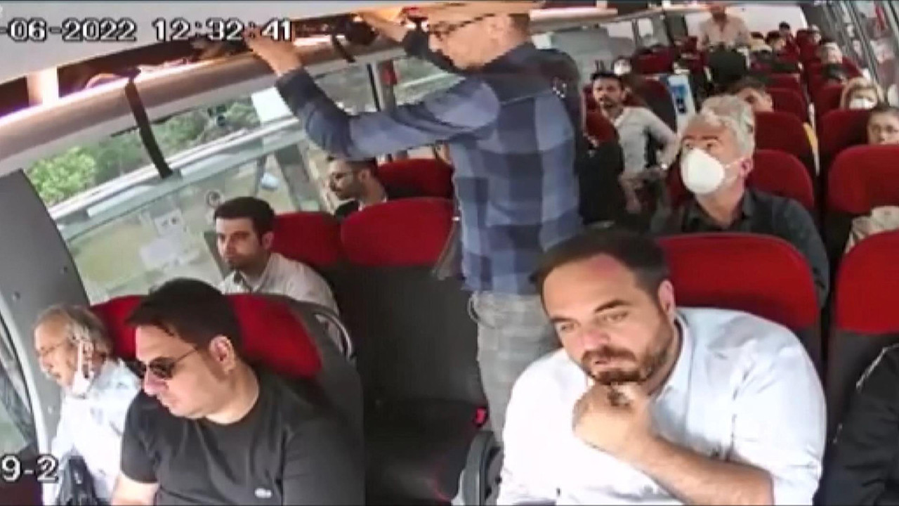 Havalimanı servis aracında müthiş hırsızlık. Uçaktan iner inmez takibe aldı. Kameraya yakalandı