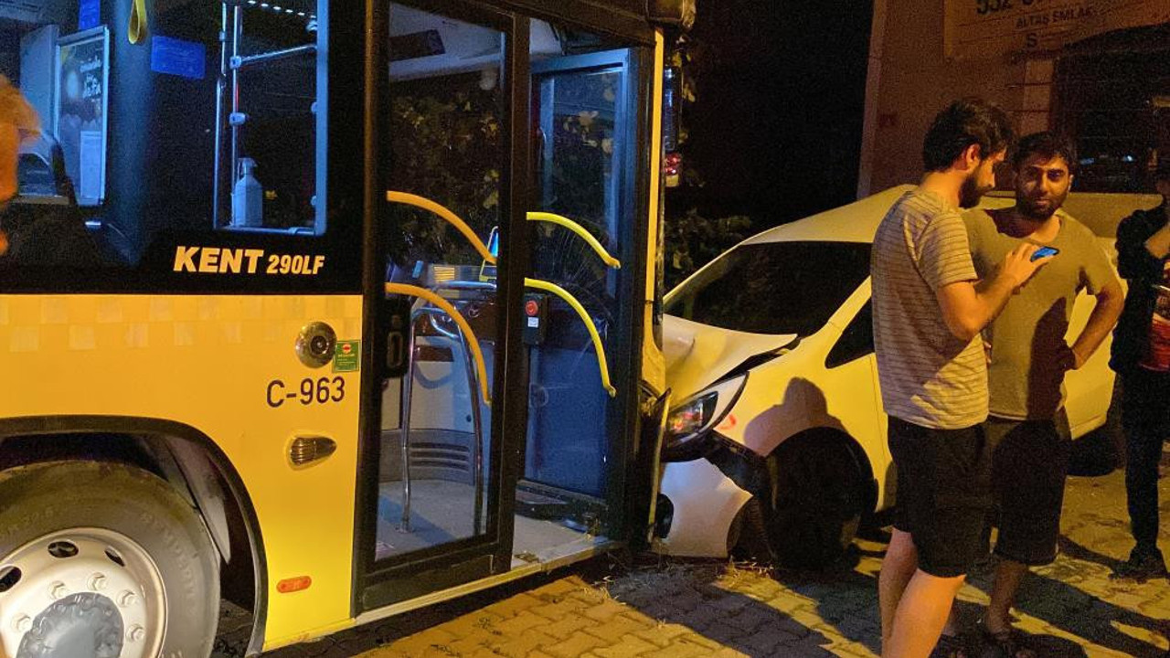 Oto yıkamacı İETT otobüsüyle tur attı araçları parçaladı