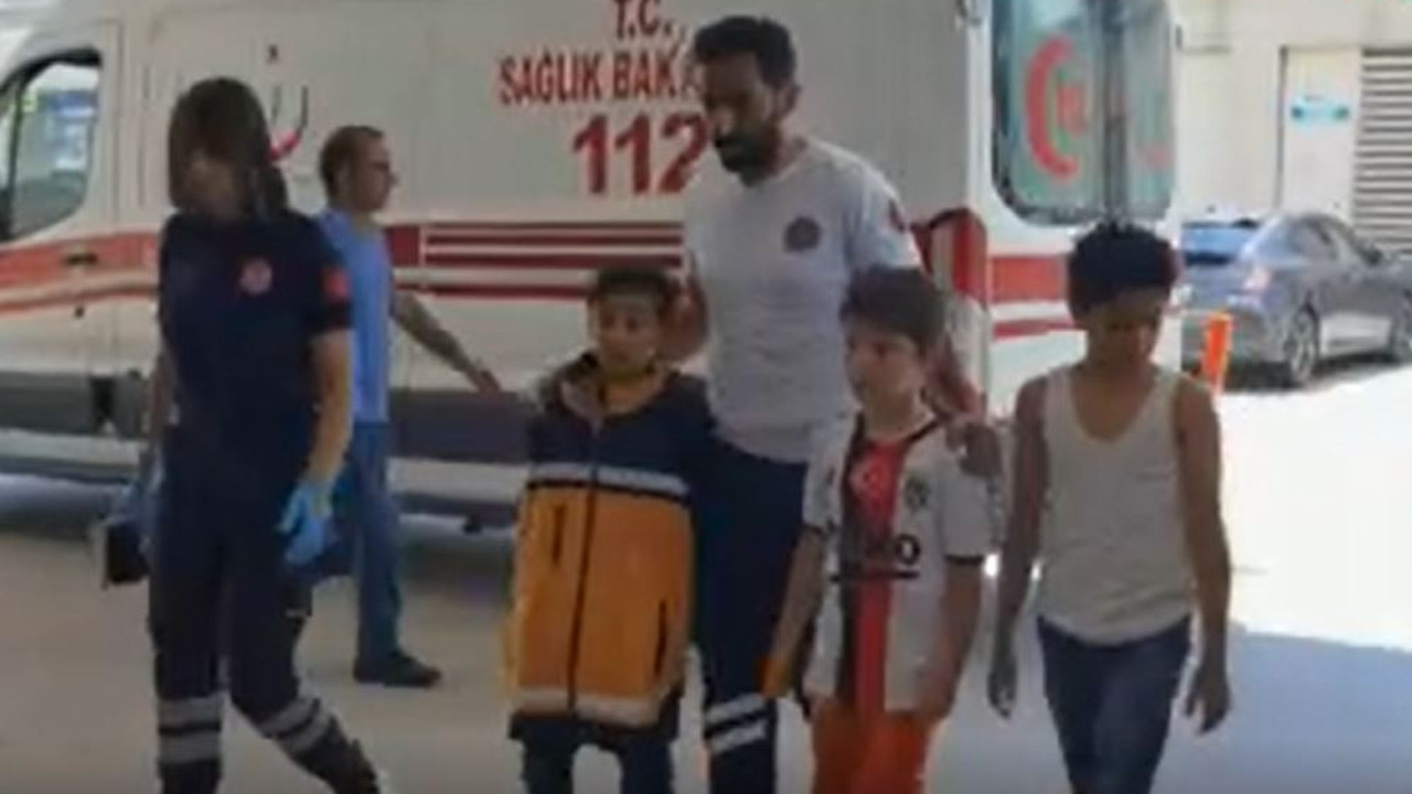 Kireçle oyun 3 çocuğu hastanelik etti