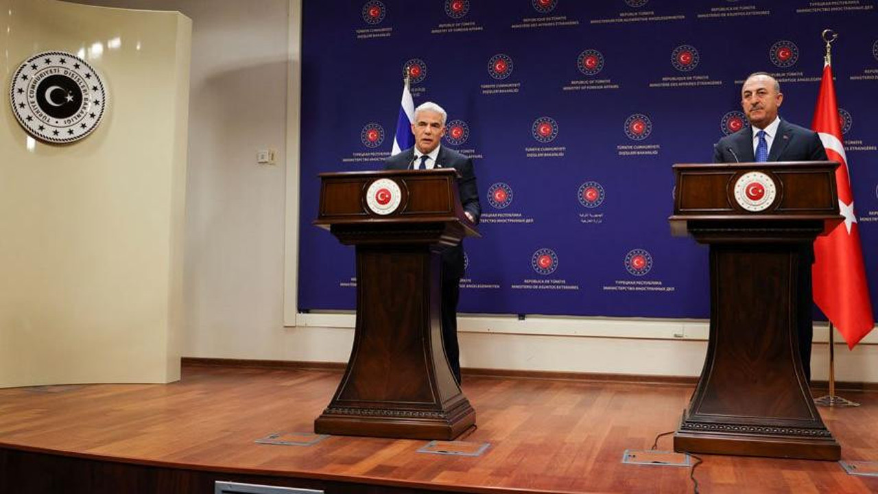 Çavuşoğlu’ndan büyükelçilik açıklaması. İsrail Dışişleri Bakanı Yair Lapid ile ortak basın toplantısında konuştu