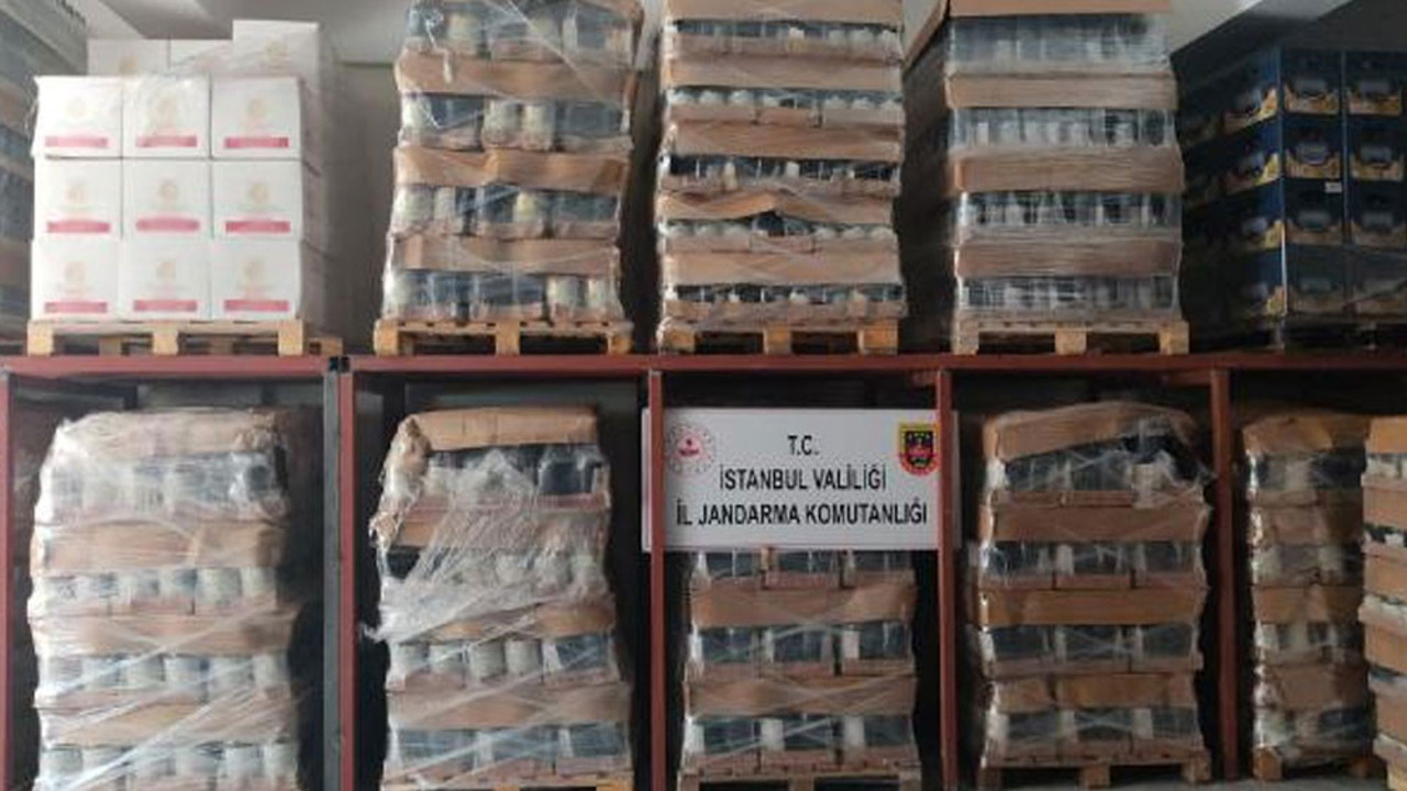 İstanbul'da 16 bin litrelik sahte içki operasyonu