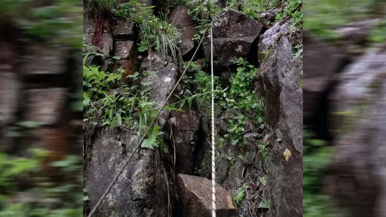 Otlattığı ineğiyle birlikte uçurumdan yuvarlanan kadın hayatını kaybetti