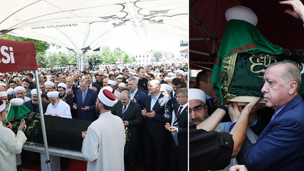 Cumhurbaşkanı Erdoğan Mahmut Ustaosmanoğlu'nun cenazesine katıldı