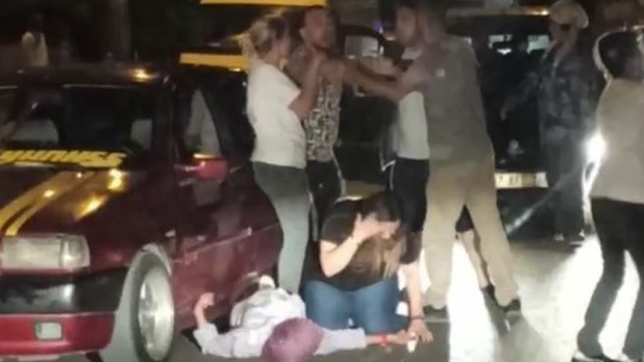 Hamile kadını bayıltan kavga