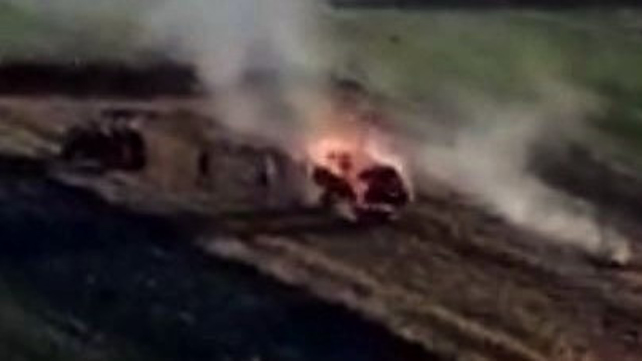 Tarlasındaki çöpleri yakmak isteyince olanlar oldu