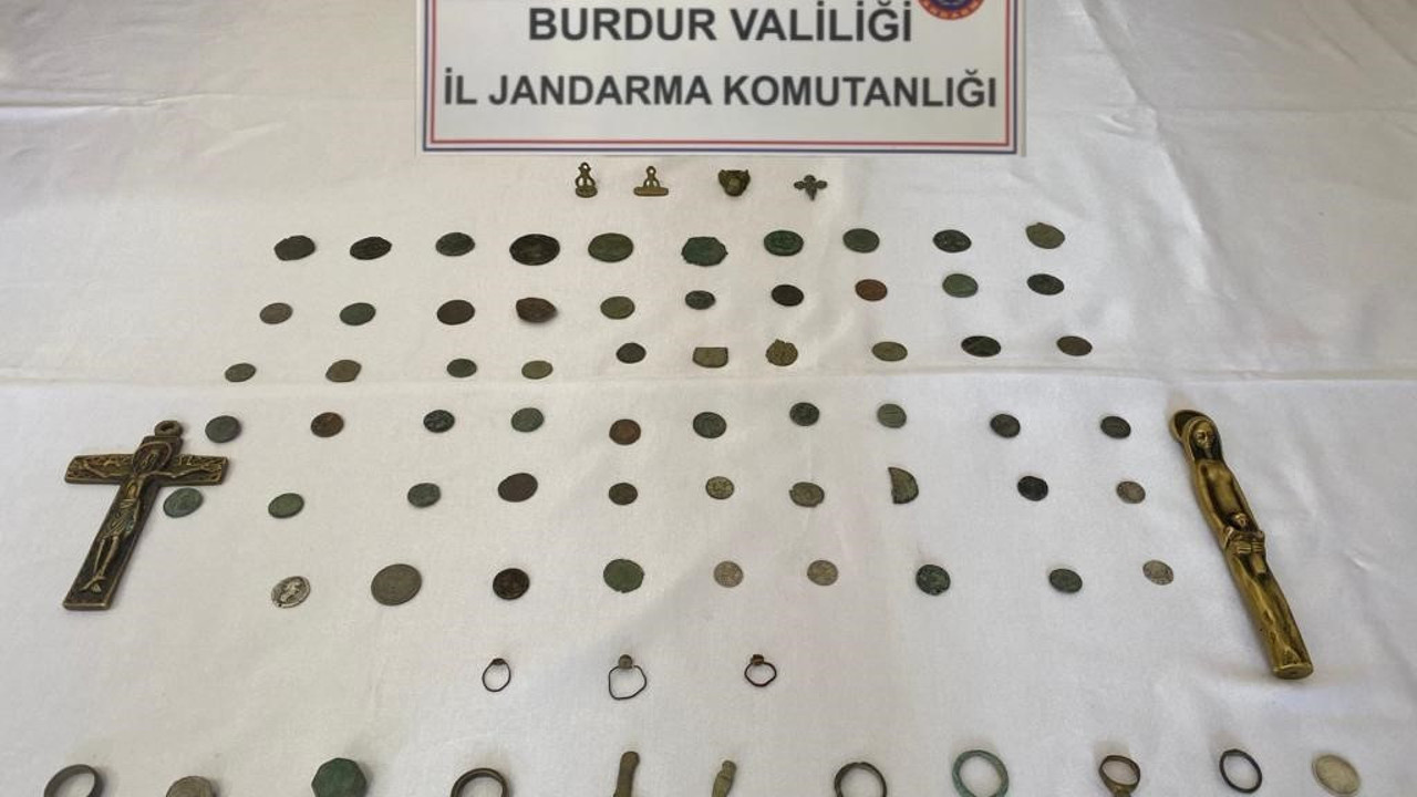 Burdur’da 78 adet tarihi eser ele geçirildi