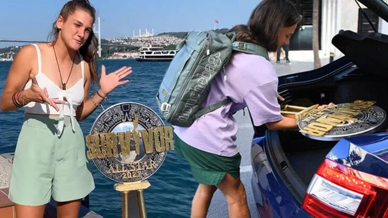 Survivor All Star'ın şampiyonu olmuştu. Nisa Bölükbaşı kupasıyla geziyor