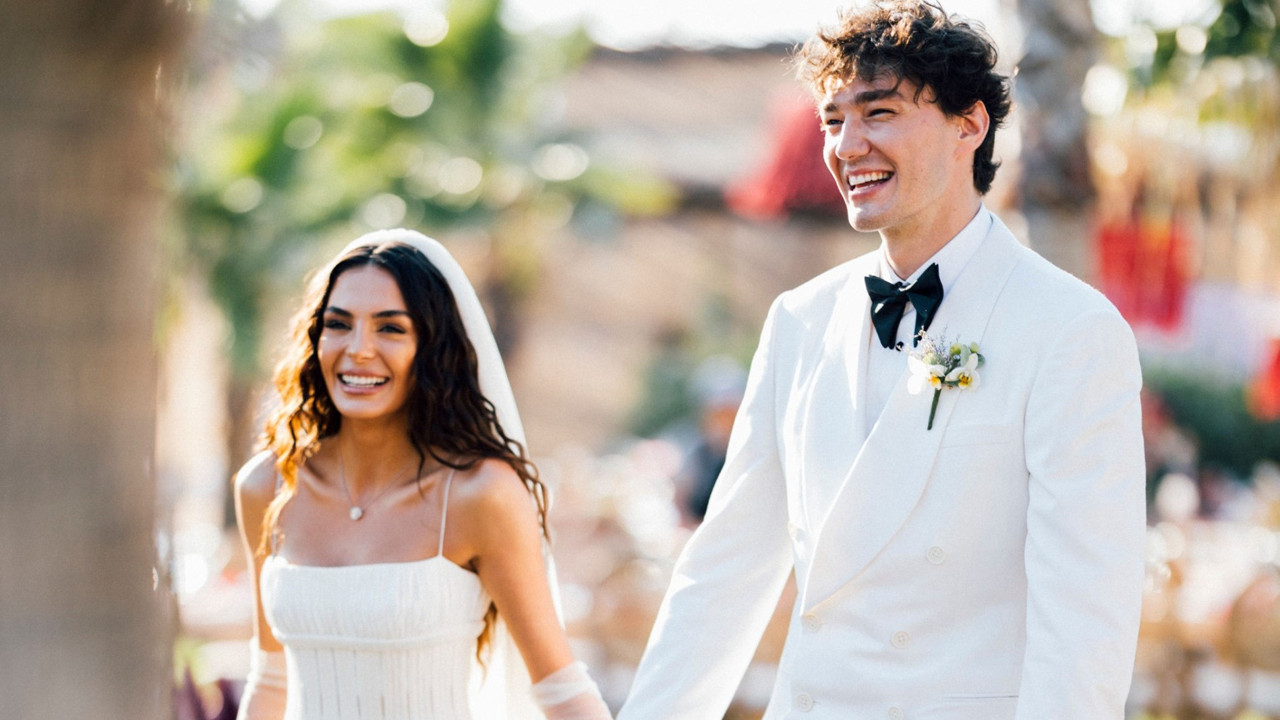 Makedonya'da nikah kıymışlardı. Ebru Şahin ve Cedi Osman Alaçatı'da düğün yaptı