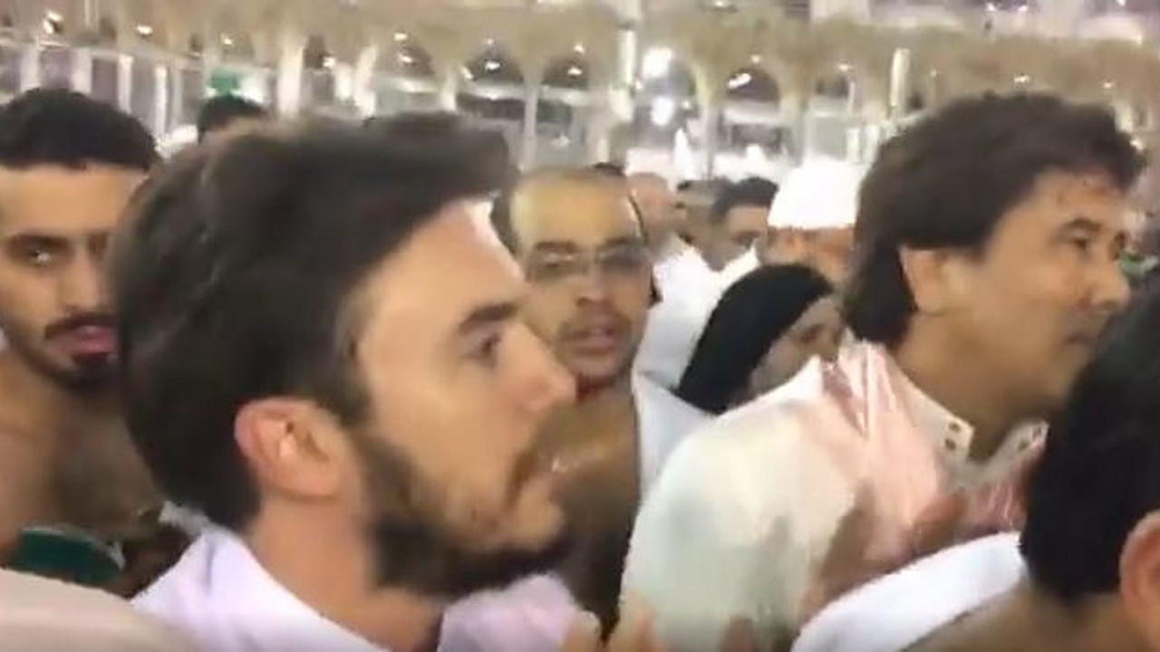 Mustafa Ceceli'nin Kabe’de tavaf görüntüleri ortaya çıktı. Ne sarı benizliler ne kısa boylular vardı