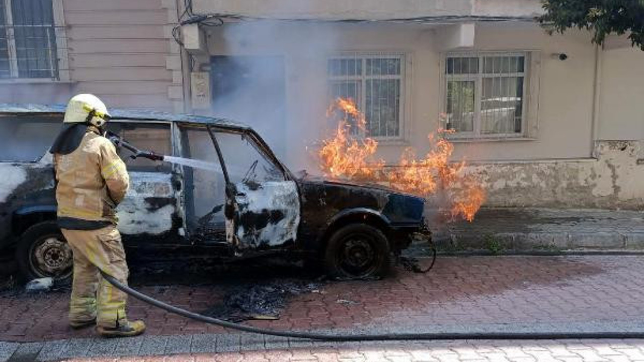 Çocuk gaz kaçıran otomobili yaktı