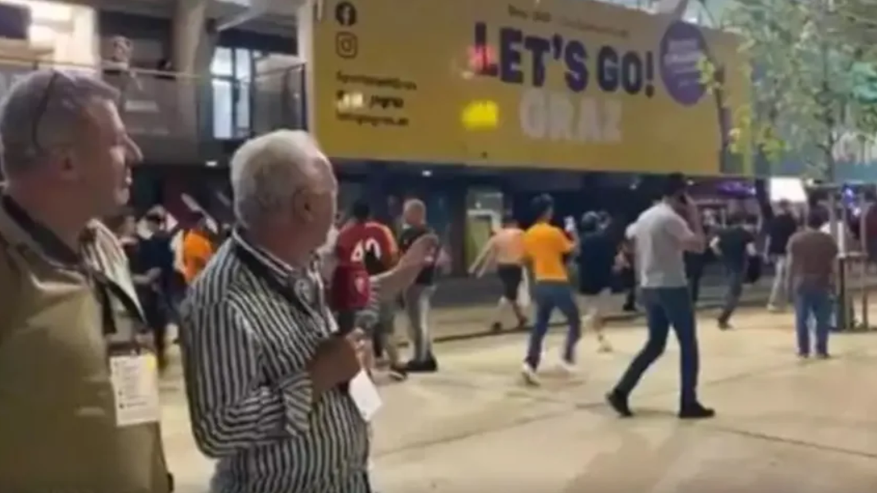 Avusturya'da Galatasaray taraftarlarına sert müdahale