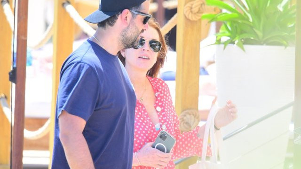 Lindsay Lohan balayı için Bodrum'da