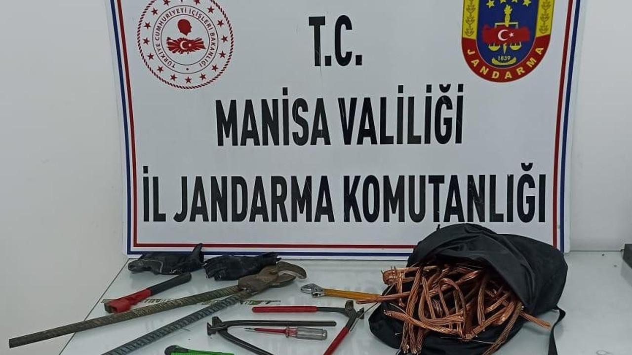 7 bin TL değerinde bakır kablo çalan hırsızlar yakalandı