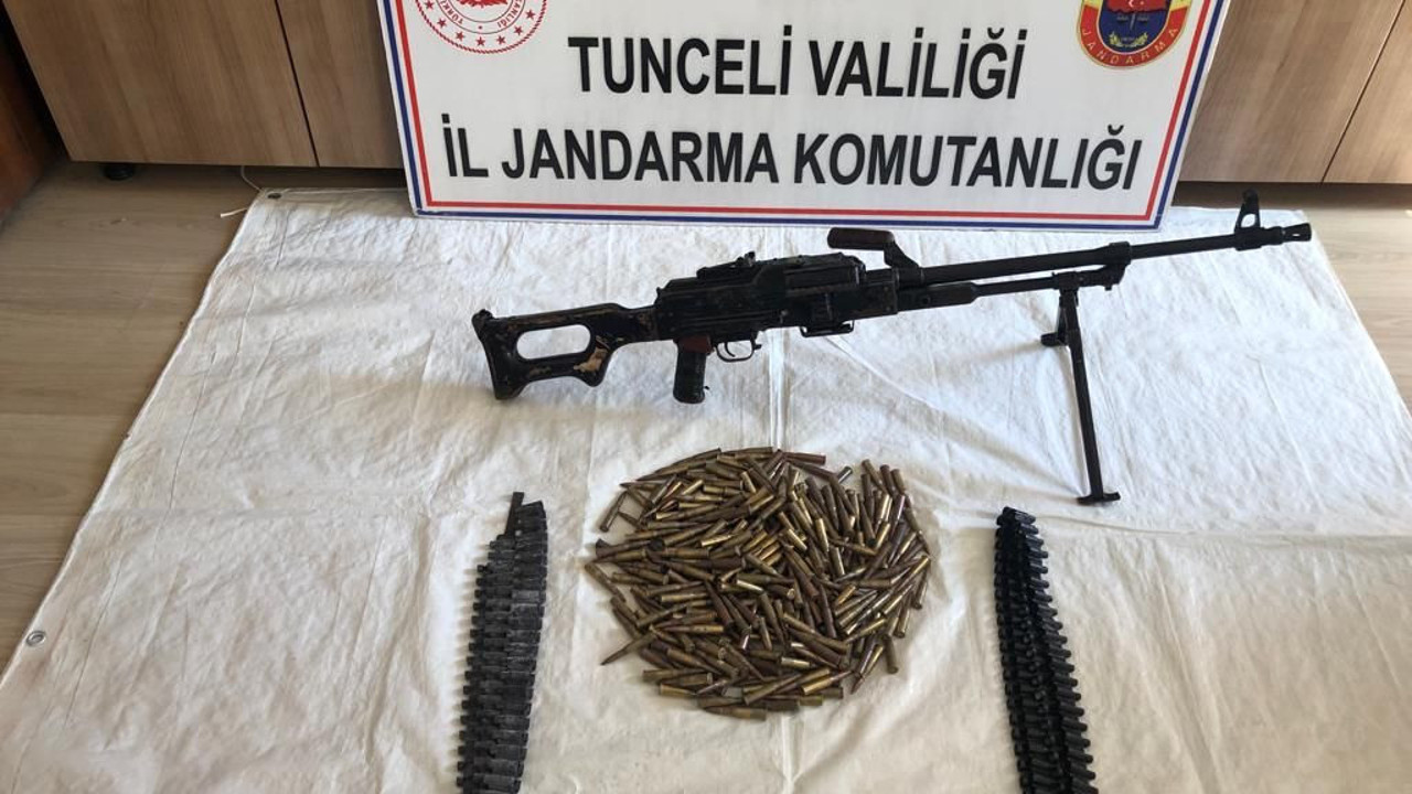 Tunceli'de teröristlere ait silah ve mühimmat ele geçirildi (13 Temmuz 2022)