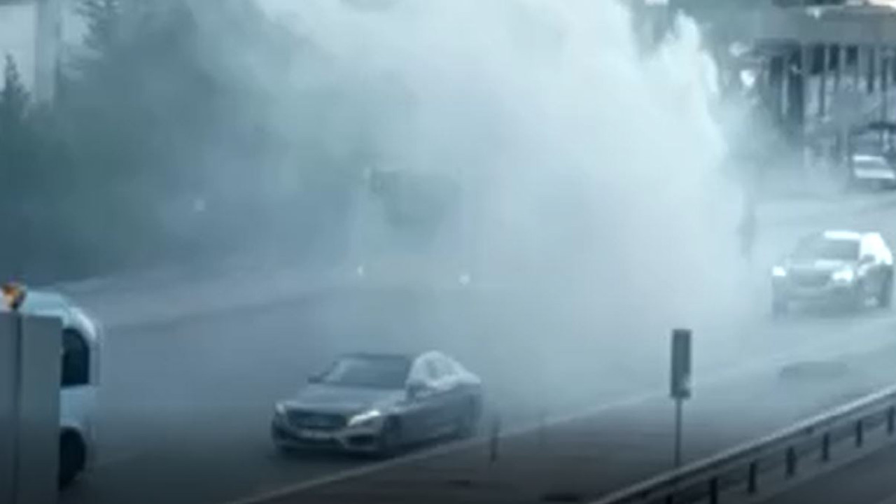 D-100 Karayolu’nda yangın paniği