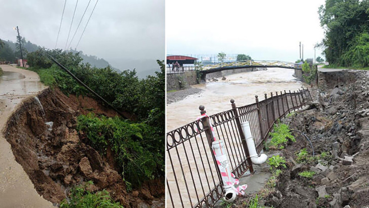 Ordu'da 2 günde 304 noktada heyelan