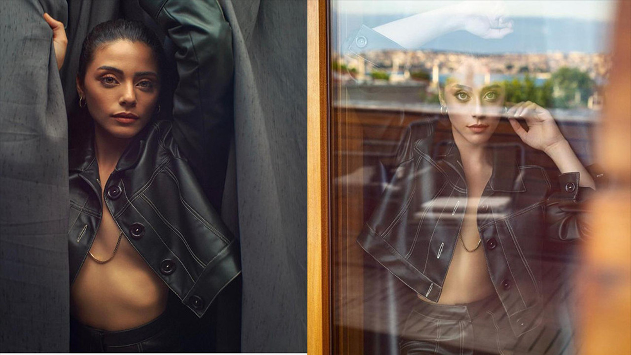 Sıla Türkoğlu'ndan pencere önünde cesur pozlar