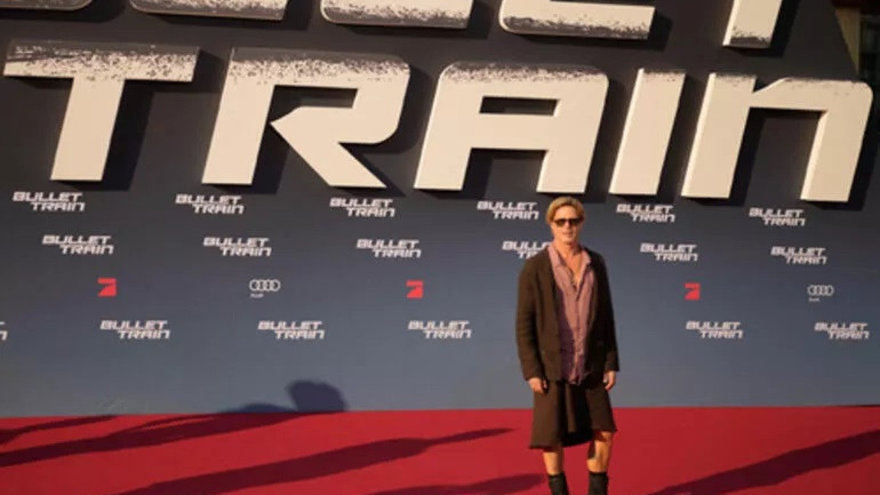 Brad Pitt film galasına etek giyip gitti. Hayranları şaştı kaldı
